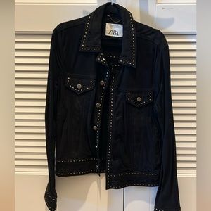 Zara - Suede Jacket - Size M